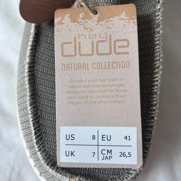 NWT Hey Dude Wally Eco Sox Desert Brown Shoes - Picture 3 of 8